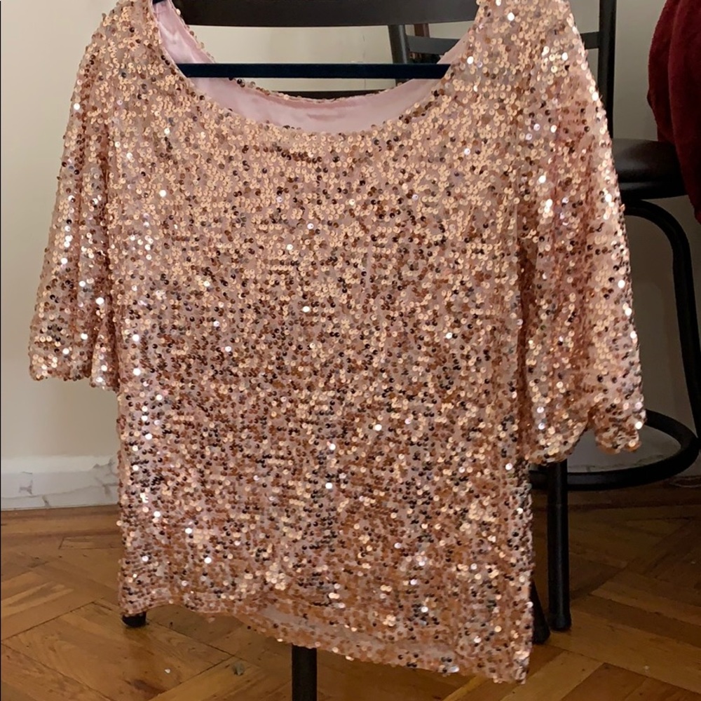 Rose gold party blouse